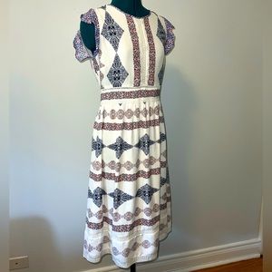 Loft floral multicolor dress, size 4.